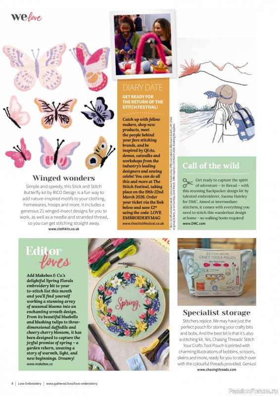 Коллекция вышивки в журнале &laquo;Love Embroidery №76 2026&raquo;