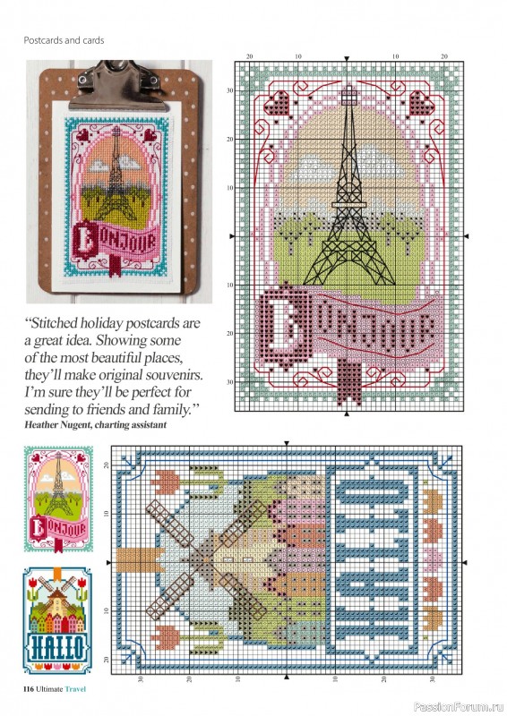Коллекция вышивки в журнале &laquo;Ultimate Cross Stitch Travel 2026&raquo;