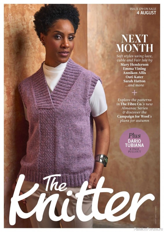 Вязаные модели спицами в журнале «The Knitter №178 2022»