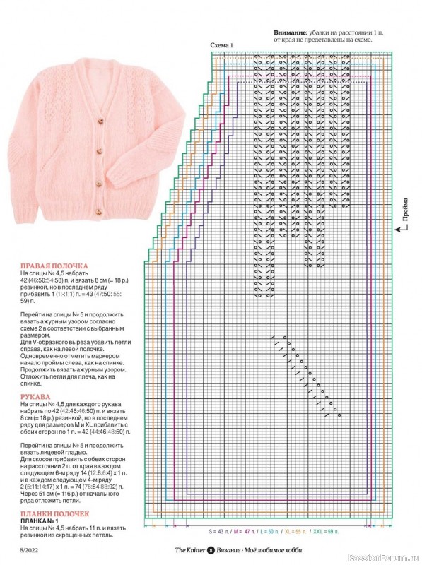 Вязаные модели в журнале «The Knitter №8 2022 Россия»