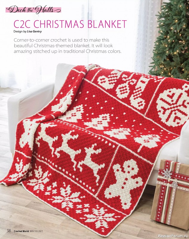 Вязаные проекты крючком в журнале «Crochet World - Winter 2025»