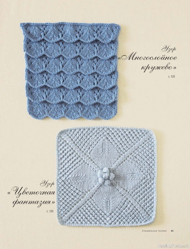 Вязаные проекты в книге &laquo;Модульное вязание на спицах&raquo;.