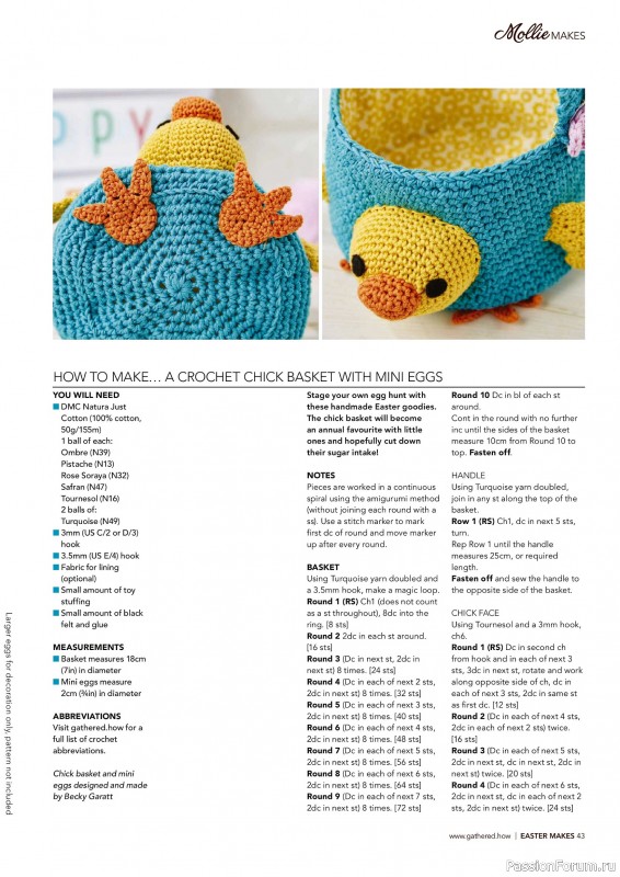 Коллекция проектов для рукодельниц в журнале «Mollie Makes - Easter Makes 2026»