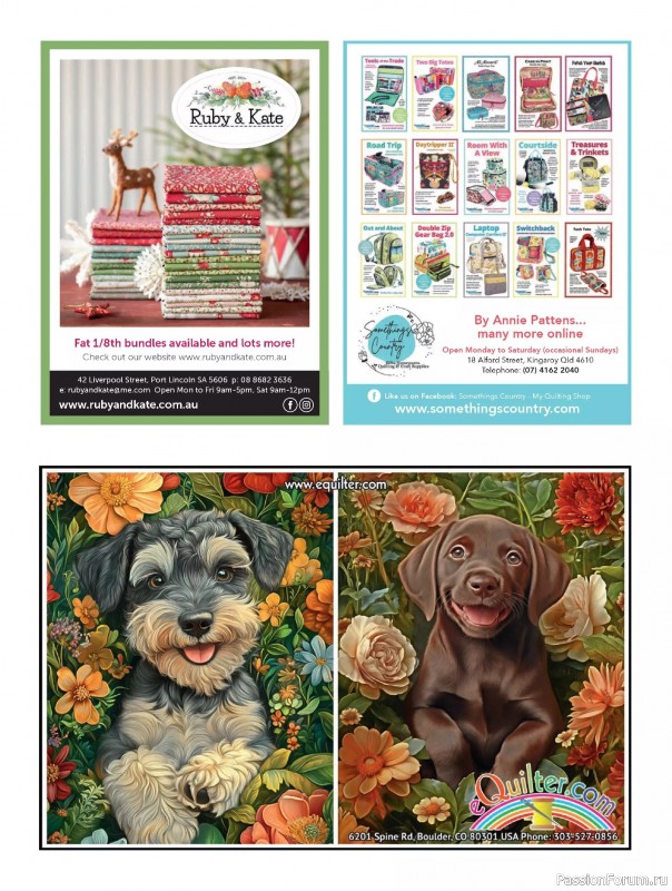 Коллекция проектов для рукодельниц в журнале «Quilters Companion №136 2025»