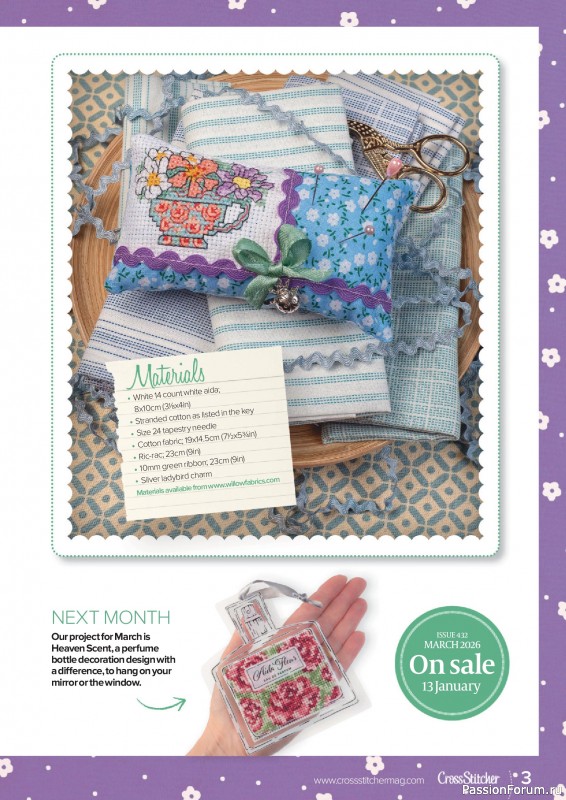 Коллекция вышивки в журнале «CrossStitcher №431 2026»