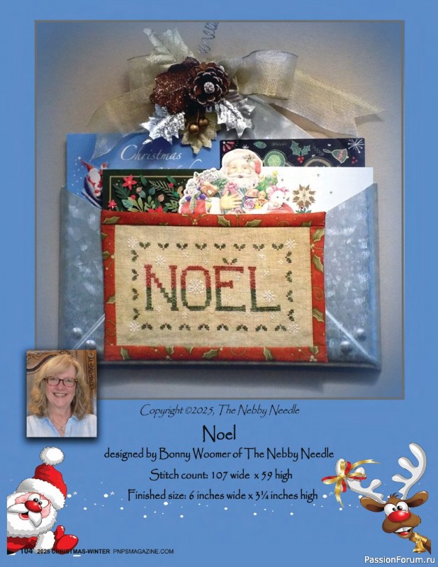 Коллекция вышивки в журнале «Punch Needle & Primitive Stitcher - Winter 2025»