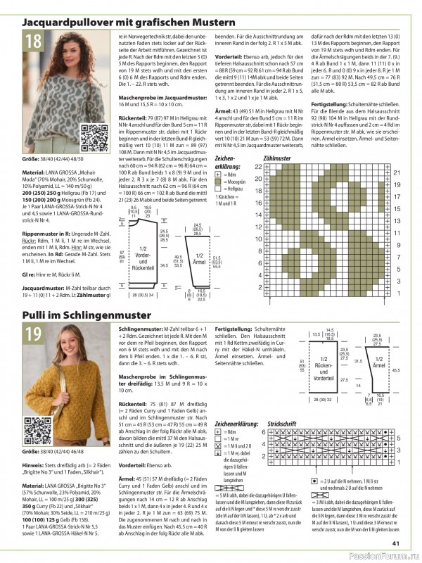 Вязаные модели в журнале &laquo;Sabrina №2 2026 Germany&raquo;