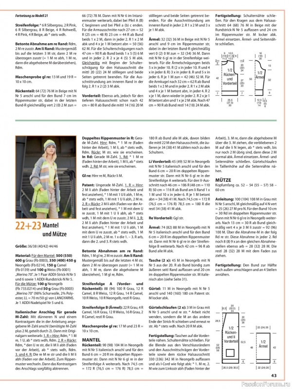 Вязаные модели в журнале «Sabrina Germany №11 2022»