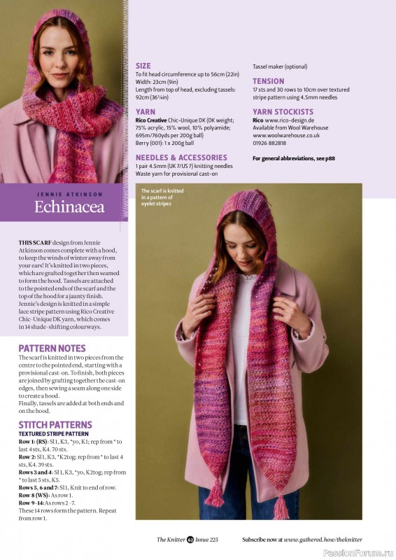 Вязаные проекты спицами в журнале &laquo;The Knitter №225 2026&raquo;