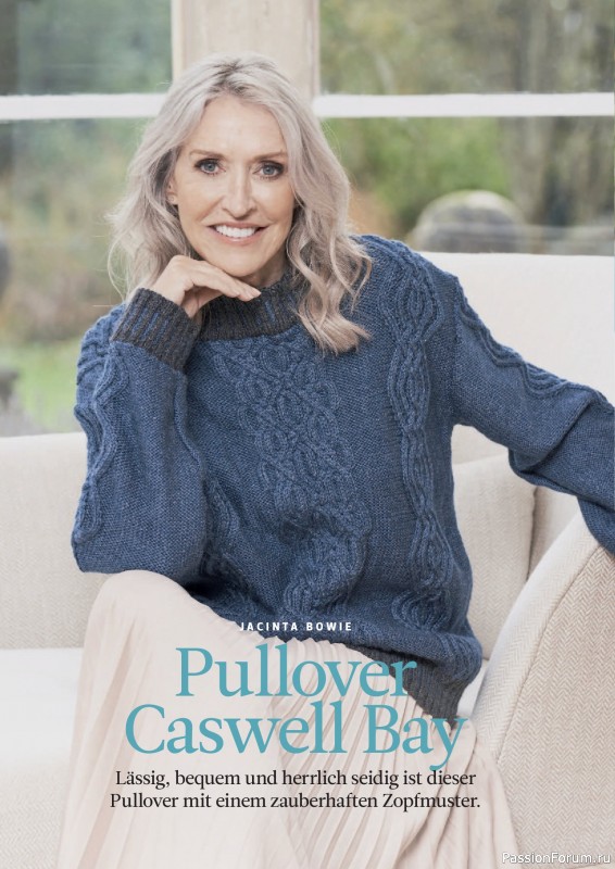 Вязаные проекты спицами в журнале «The Knitter №79 2025 Germany»