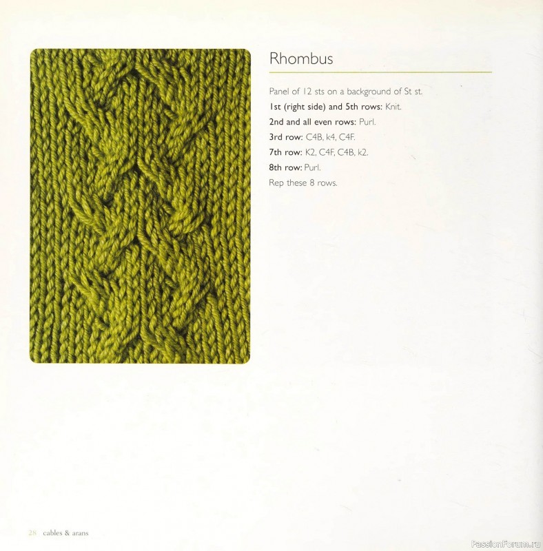 Вязаные проекты в книге &laquo;Cables & Aran Stitches-250 to Knit&raquo;