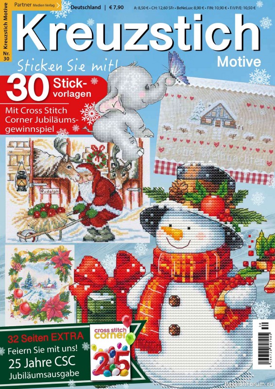 Коллекция вышивки в журнале «Kreuzstich Motive №30 2024»