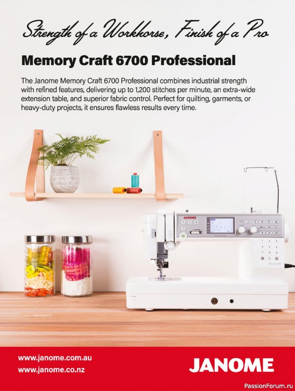 Коллекция проектов для рукодельниц в журнале «Australian Homespun №228 2025»