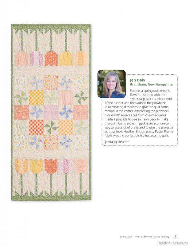 Коллекция проектов в журнале &laquo;Fons & Porter's Love of Quilting - Spring 2026&raquo;