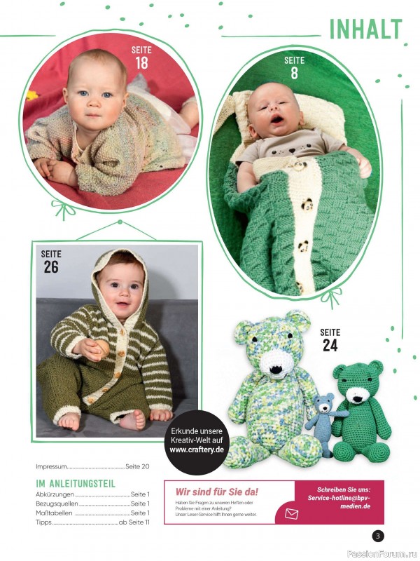 Вязаные модели для детей в журнале «Baby Maschenmode №63 2024»