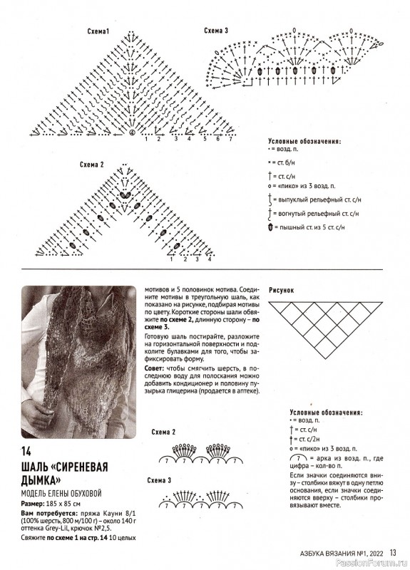 Вязаные модели в журнале «Азбука вязания №1 2022»