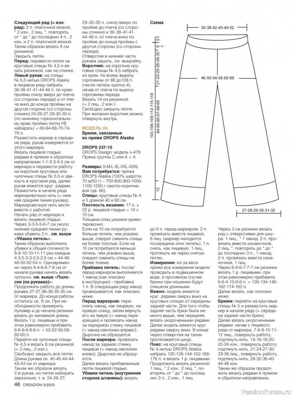 Вязаные модели в журнале «Creazion №3 2023»