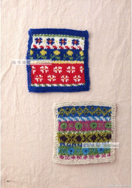 Вязаные проекты в книге «Flower Knitting». Часть 1