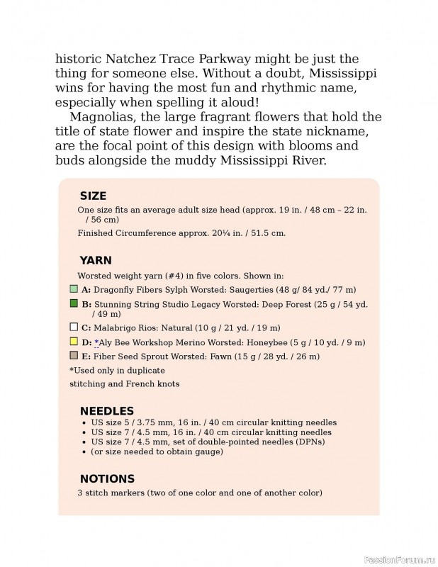 Вязаные проекты в книге «Knitting the U.S.A.». Часть 2