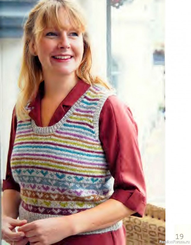 Вязаные проекты в книге «More Easy Fairisle Knits».