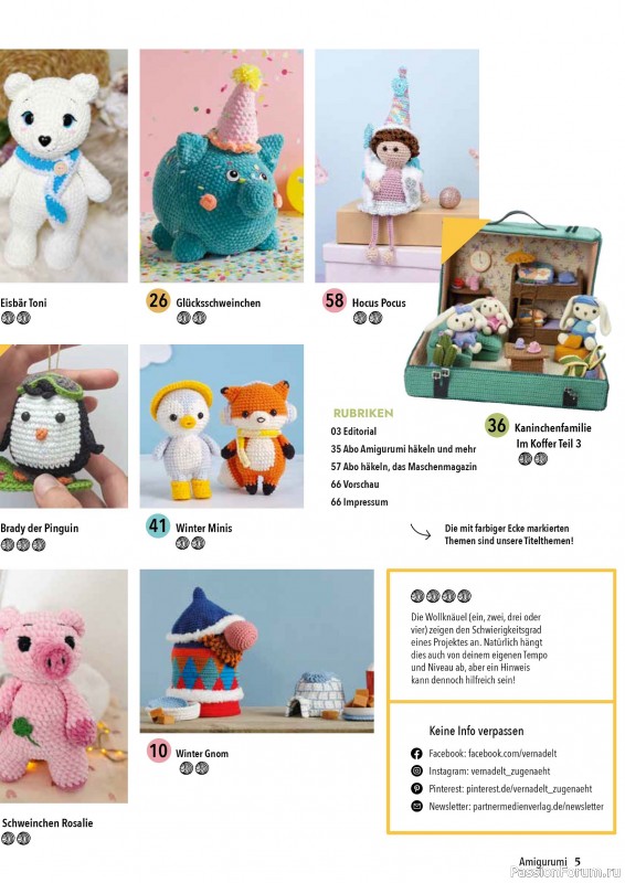 Вязаные проекты в журнале «Hakeln Best of Amigurumi №24 2025»