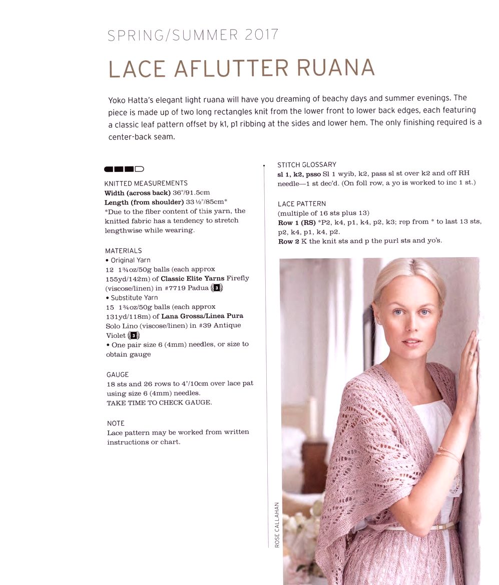 40 проектов вязания в журнале "Vogue Knitting Lace": 40 Bold & Delicate Knits 2021