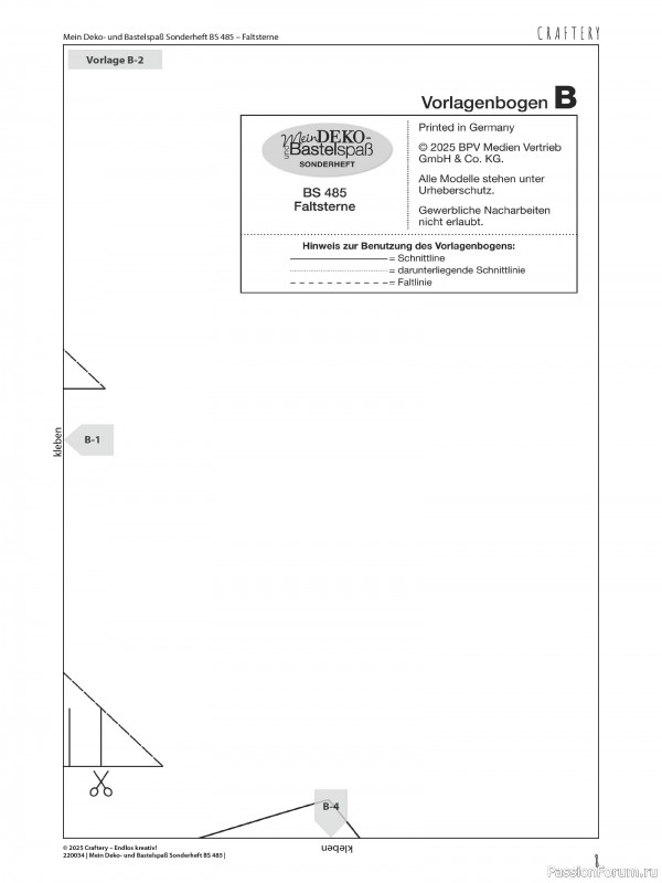 Коллекция проектов для рукодельниц в журнале «Mein Deko und Bastelspaß BS485 2025»