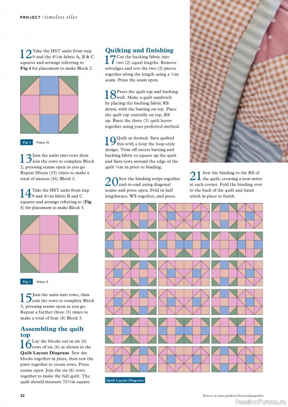 Коллекция проектов для рукодельниц в журнале «Todays Quilter №142 2026»