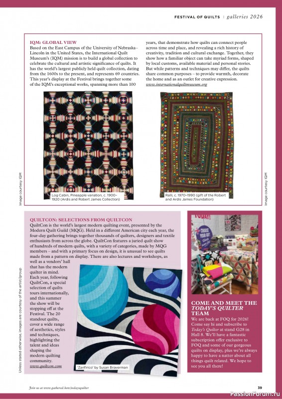 Коллекция проектов для рукодельниц в журнале «Todays Quilter №142 2026»