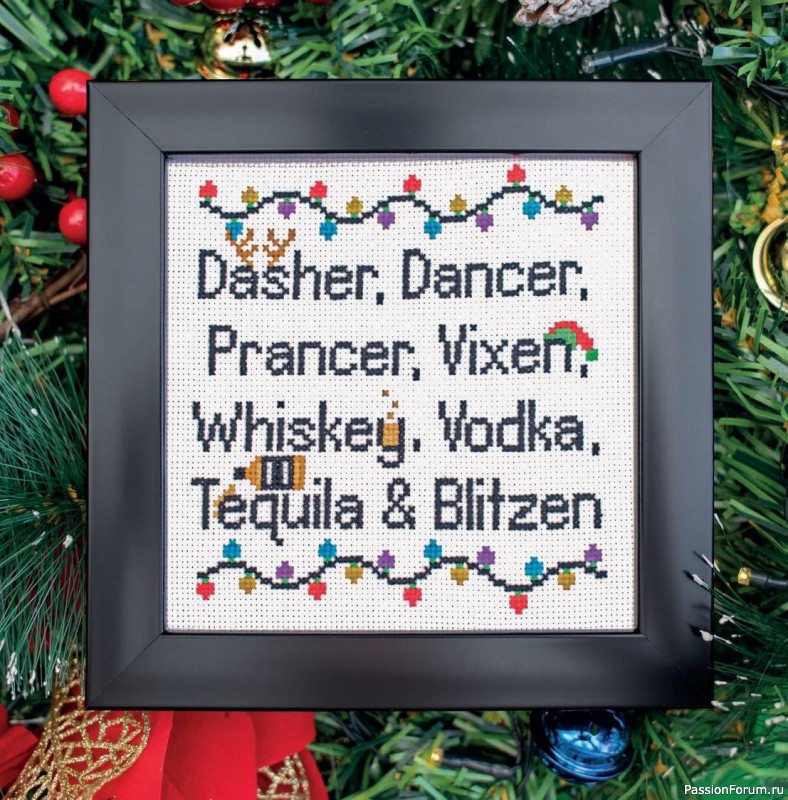 Коллекция вышивки в книге «Cross-Stitch for the Holidays»