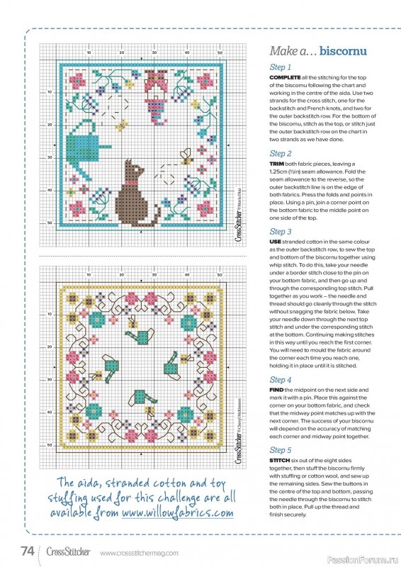 Коллекция вышивки в журнале «CrossStitcher №386 2022»