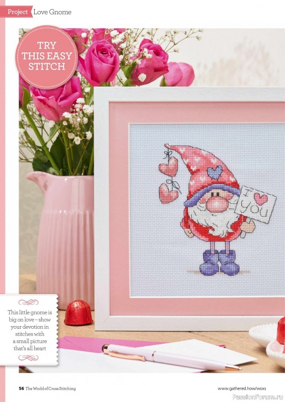 Коллекция вышивки в журнале «The World of Cross Stitching №329 2022»