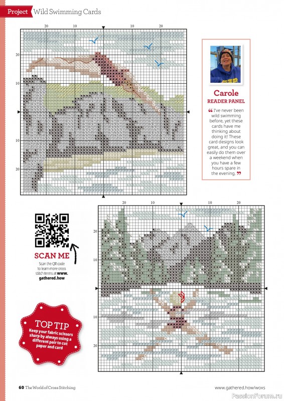 Коллекция вышивки в журнале «The World of Cross Stitching №373 2026»