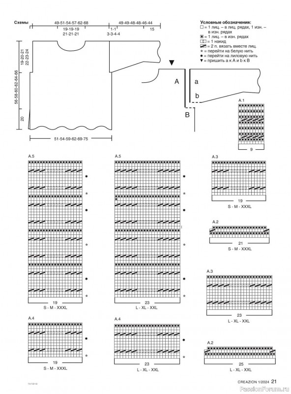 Вязаные модели в журнале «Creazion №1 2024»