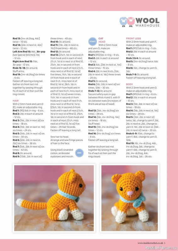 Вязаные проекты крючком в журнале «Inside Crochet №183 2025»