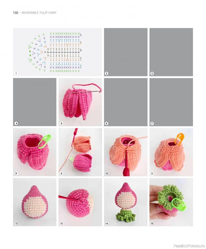 Вязаные проекты в книге «Reversible Amigurumi»