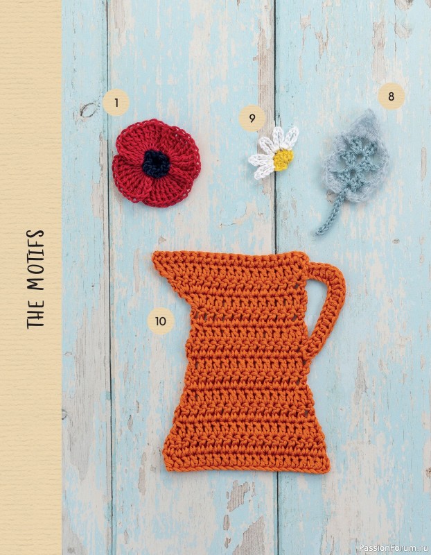 Bязаные проекты в журнале «100 crochet: flowers, plants and petals»