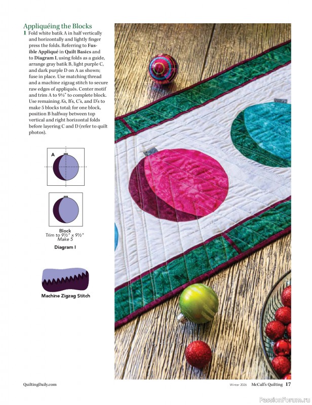 Коллекция проектов для рукодельниц в журнале «McCall's Quilting - Winter 2026»