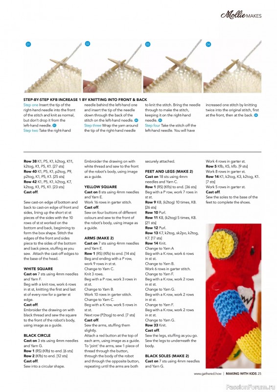 Коллекция проектов для рукодельниц в журнале «Mollie Makes – Making with Kids 2025»