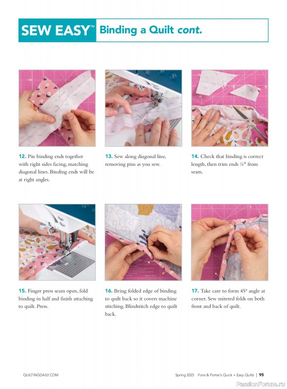 Коллекция проектов для рукодельниц в журнале «Quick+Easy Quilts - Spring 2025»