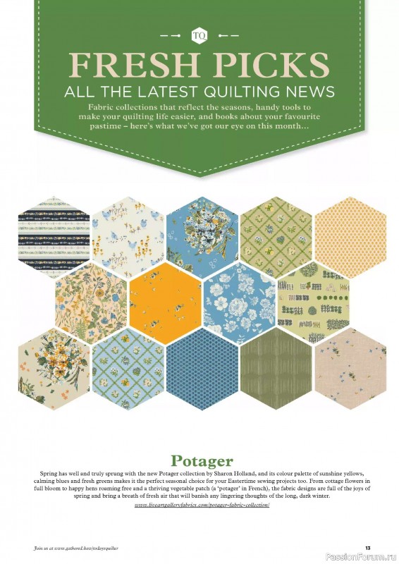 Коллекция проектов для рукодельниц в журнале «Todays Quilter №126 2025»