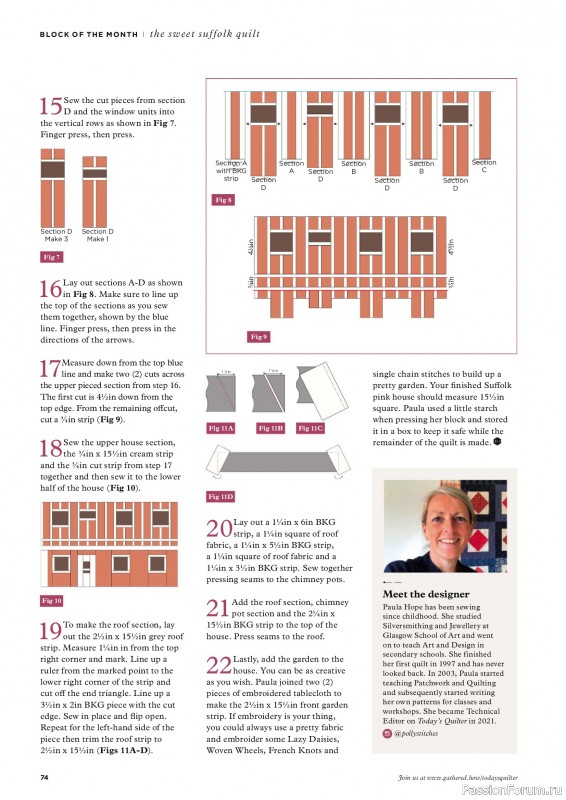 Коллекция проектов для рукодельниц в журнале «Todays Quilter №135 2025»