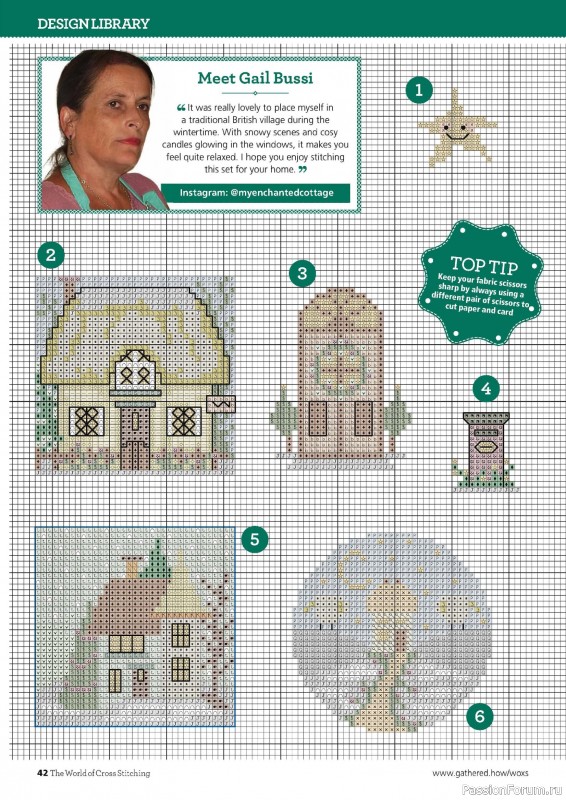 Коллекция вышивки в журнале «The World of Cross Stitching Special №366 2025»