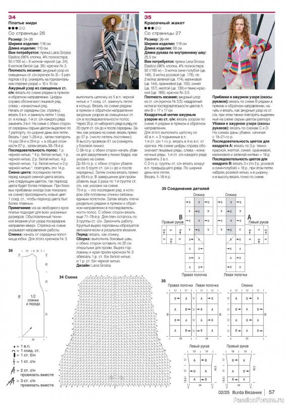 Вязаные модели в журнале «B-Вязание №2 2025»