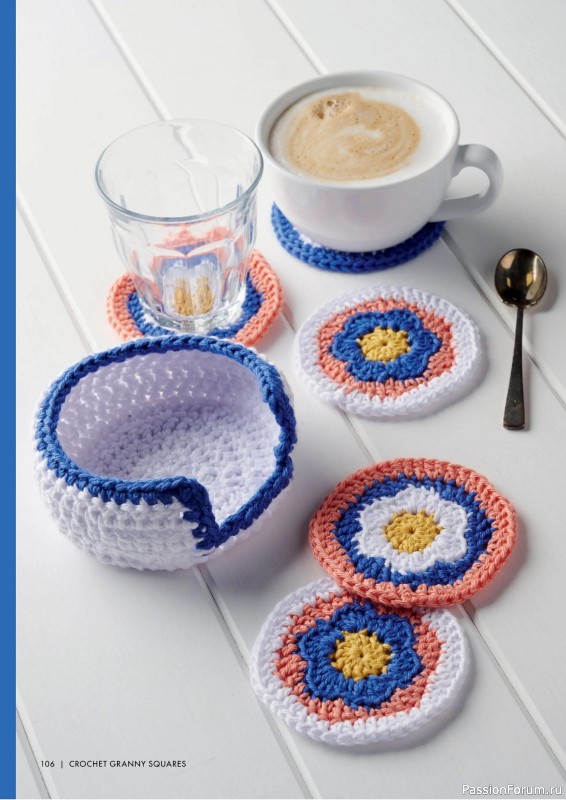 Вязаные проекты крючком в журнале «Crochet Granny Squares - 1st Edition 2025»