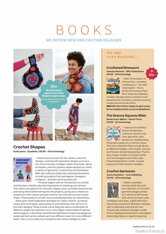 Вязаные проекты крючком в журнале «Inside Crochet №183 2025»