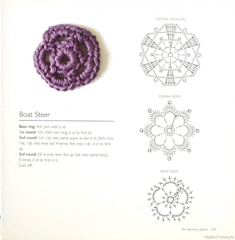 Вязаные проекты в книге &laquo;Crochet Stitch Motifs&raquo;.