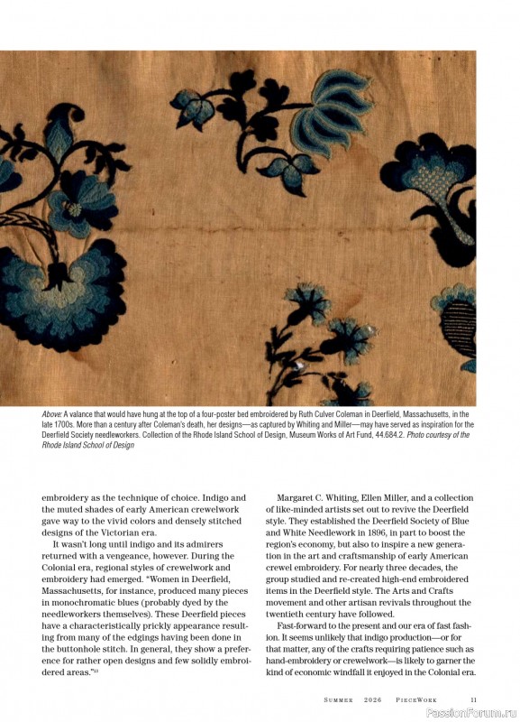 Коллекция проектов для рукодельниц в журнале «PieceWork - Summer 2026»