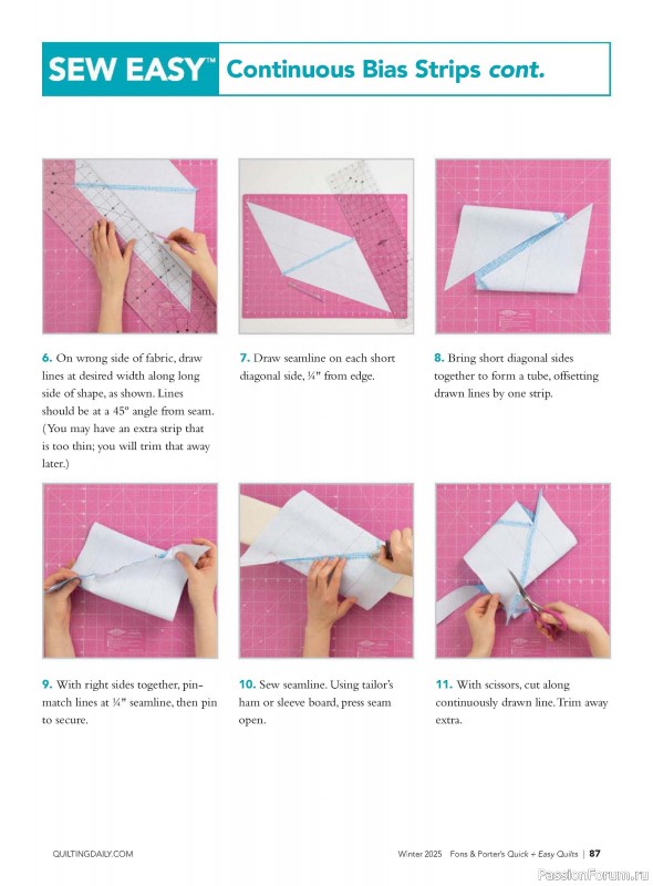 Коллекция проектов для рукодельниц в журнале «Quick+Easy Quilts - Winter 2025»