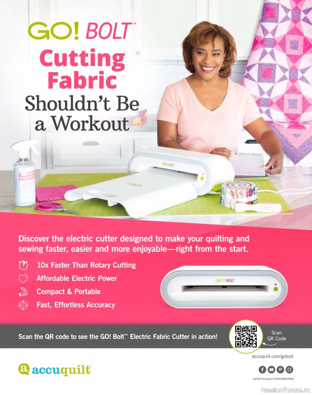 Коллекция проектов для рукодельниц в журнале &laquo;Quilter's World - Summer 2026&raquo;